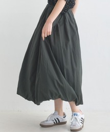 OMNES | 綿サテンガーゼ 吊り紐付き2重バルーンスカート(スカート)