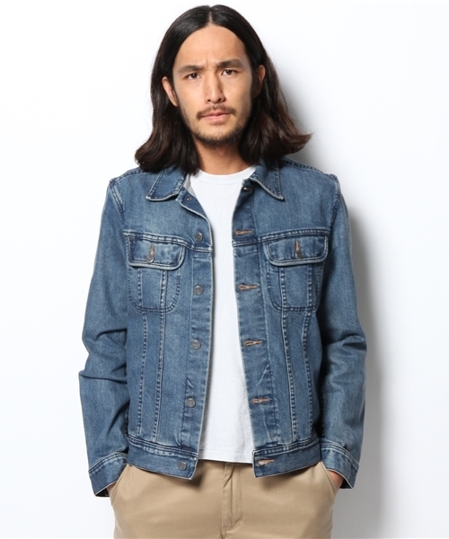 NANO universe(ナノユニバース)の「A.P.C(アーペーセー)/ NewBlousonJeanStretch(デニムジャケット・メンズ・ブルー・SMALL/XX-SMALL/X-SMALL/MEDIUM)」の5枚目の写真