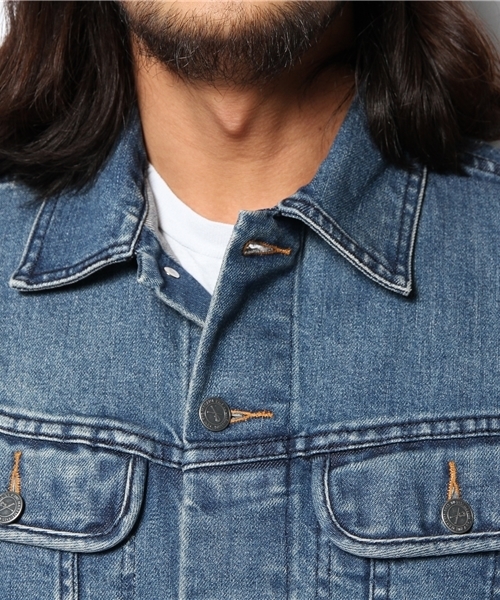 NANO universe(ナノユニバース)の「A.P.C(アーペーセー)/ NewBlousonJeanStretch(デニムジャケット・メンズ・ブルー・SMALL/XX-SMALL/X-SMALL/MEDIUM)」の6枚目の写真