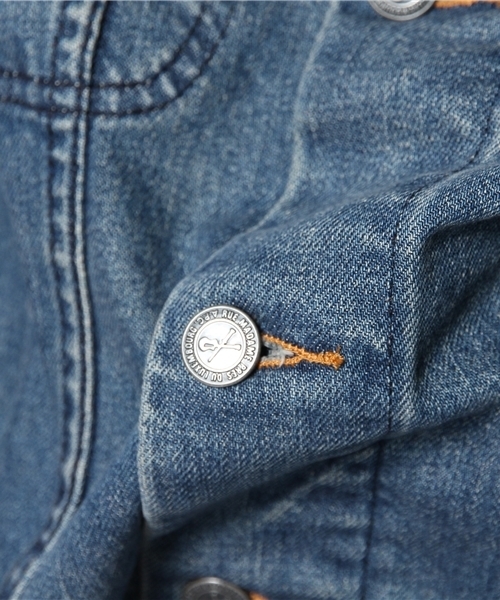 NANO universe(ナノユニバース)の「A.P.C(アーペーセー)/ NewBlousonJeanStretch(デニムジャケット・メンズ・ブルー・SMALL/XX-SMALL/X-SMALL/MEDIUM)」の11枚目の写真