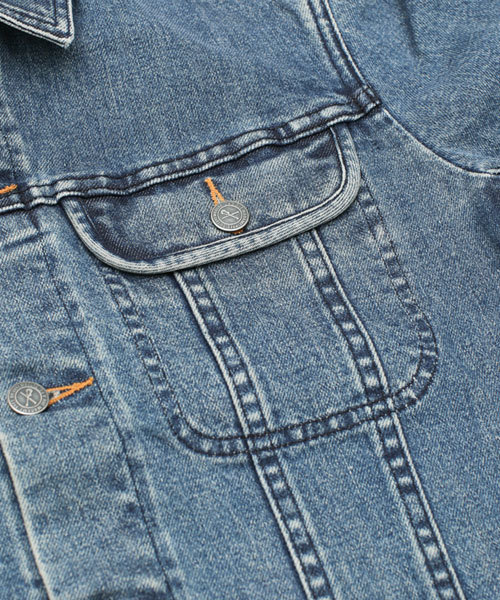 NANO universe(ナノユニバース)の「A.P.C(アーペーセー)/ NewBlousonJeanStretch(デニムジャケット・メンズ・ブルー・SMALL/XX-SMALL/X-SMALL/MEDIUM)」の14枚目の写真