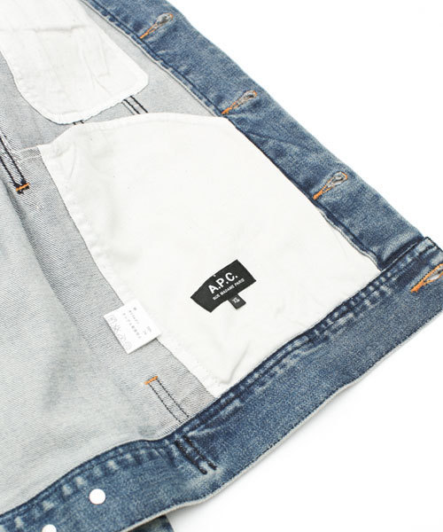 NANO universe(ナノユニバース)の「A.P.C(アーペーセー)/ NewBlousonJeanStretch(デニムジャケット・メンズ・ブルー・SMALL/XX-SMALL/X-SMALL/MEDIUM)」の15枚目の写真