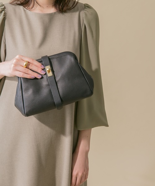 URBAN RESEARCH ROSSO WOMEN（アーバンリサーチ　ロッソ）の「ORSETTO　TELAIO 2WAYクラッチバッグ（クラッチバッグ・レディース・カーキ・-）」の4枚目の写真