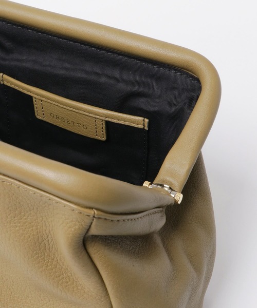 URBAN RESEARCH ROSSO WOMEN（アーバンリサーチ　ロッソ）の「ORSETTO　TELAIO 2WAYクラッチバッグ（クラッチバッグ・レディース・カーキ・-）」の16枚目の写真