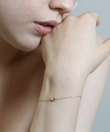 バタフライデザインブレスレット 16～18cmAJ付きK10YG バタフライデザインブレスレット 16～18cmAJ付きK10YG