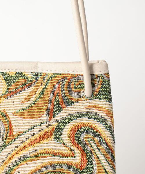 green label relaxing（グリーンレーベルリラクシング）の「トール ジャカード ドロスト ハンド ショルダー 2WAY バッグ（ショルダーバッグ・レディース・ブラック/ブラウン/ライム・FREE）」の7枚目の写真