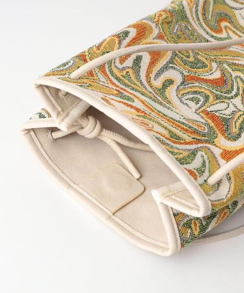 green label relaxing（グリーンレーベルリラクシング）の「トール ジャカード ドロスト ハンド ショルダー 2WAY バッグ（ショルダーバッグ・レディース・ブラック/ブラウン/ライム・FREE）」の9枚目の写真