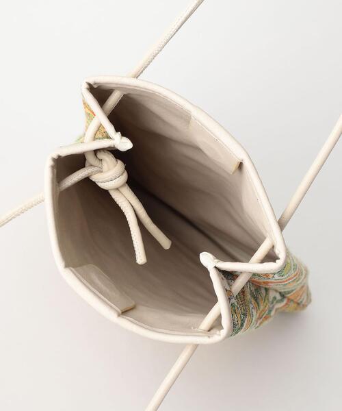 green label relaxing（グリーンレーベルリラクシング）の「トール ジャカード ドロスト ハンド ショルダー 2WAY バッグ（ショルダーバッグ・レディース・ブラック/ブラウン/ライム・FREE）」の10枚目の写真