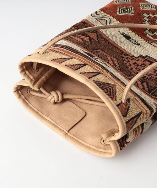 green label relaxing（グリーンレーベルリラクシング）の「トール ジャカード ドロスト ハンド ショルダー 2WAY バッグ（ショルダーバッグ・レディース・ブラック/ブラウン/ライム・FREE）」の11枚目の写真