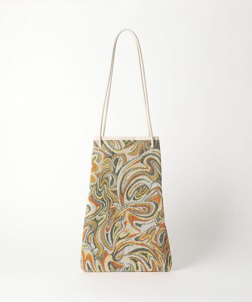 green label relaxing（グリーンレーベルリラクシング）の「トール ジャカード ドロスト ハンド ショルダー 2WAY バッグ（ショルダーバッグ・レディース・ブラック/ブラウン/ライム・FREE）」の16枚目の写真