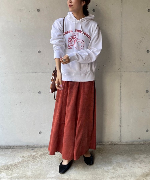 CAPRICIEUX LE'MAGE(カプリシューレマージュ)の「モザイクピーチタッチフレアスカート(スカート・レディース・ベージュ/ブラウン/アイボリー・FREE)」の6枚目の写真