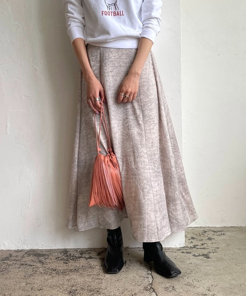 CAPRICIEUX LE'MAGE(カプリシューレマージュ)の「モザイクピーチタッチフレアスカート(スカート・レディース・ベージュ/ブラウン/アイボリー・FREE)」の15枚目の写真