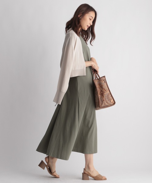 Andemiu（アンデミュウ）の「【UVイージーケア】キナガシショートカーディガン215526（カーディガン/ボレロ・レディース・ブラック/ライトグレー/モカ・FREE）」の8枚目の写真