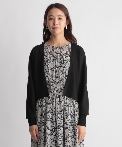 Andemiu（アンデミュウ）の「【UVイージーケア】キナガシショートカーディガン215526（カーディガン/ボレロ・レディース・ブラック/ライトグレー/モカ・FREE）」の10枚目の写真