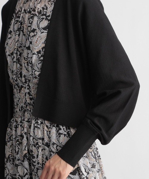 Andemiu（アンデミュウ）の「【UVイージーケア】キナガシショートカーディガン215526（カーディガン/ボレロ・レディース・ブラック/ライトグレー/モカ・FREE）」の15枚目の写真