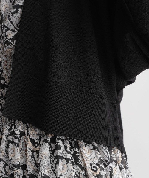 Andemiu（アンデミュウ）の「【UVイージーケア】キナガシショートカーディガン215526（カーディガン/ボレロ・レディース・ブラック/ライトグレー/モカ・FREE）」の16枚目の写真