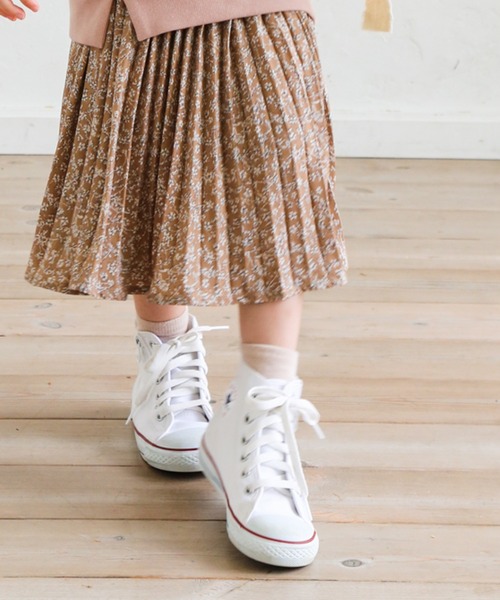 pairmanon(ペアマノン)の「【ママとおそろい】アコーディオンプリーツロング総柄スカート(その他パンツ・キッズ・ベージュ系その他/グリーン系その他/ブラウン系その他3/ブルー系その他2/ライトパープル/ブルー系その他3/ピンク系その他/グリーン/ブラック×ホワイト/レオパード/ブラック系その他2/ホワイト系その他/ブラウン系その他2・100/110/120/130/140/150/90)」の6枚目の写真