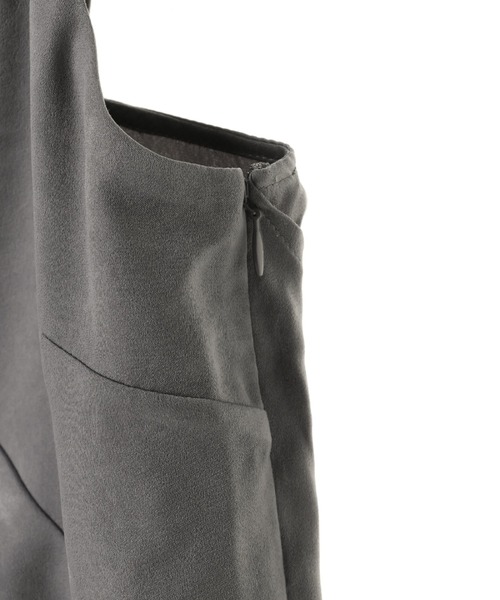 ALEXIA STAM（アリシアスタン）の「Back Ribbon Plain Satin Dress/バックリボンプレーンサテンドレス（ワンピース・レディース・ベージュ/チャコールグレー・S/M）」の19枚目の写真