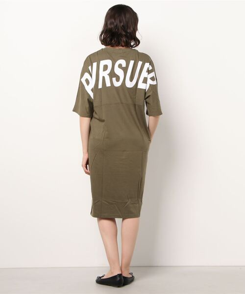SILVER BULLET（シルバーバレット）の「『BANANA TRIP/バナナトリップ』PURSUER 切り替えドルマンワンピース【b】（ワンピース・レディース・ホワイト/ブラック/カーキ・M/L）」の4枚目の写真