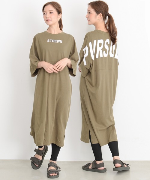 SILVER BULLET（シルバーバレット）の「『BANANA TRIP/バナナトリップ』PURSUER 切り替えドルマンワンピース【b】（ワンピース・レディース・ホワイト/ブラック/カーキ・M/L）」の3枚目の写真