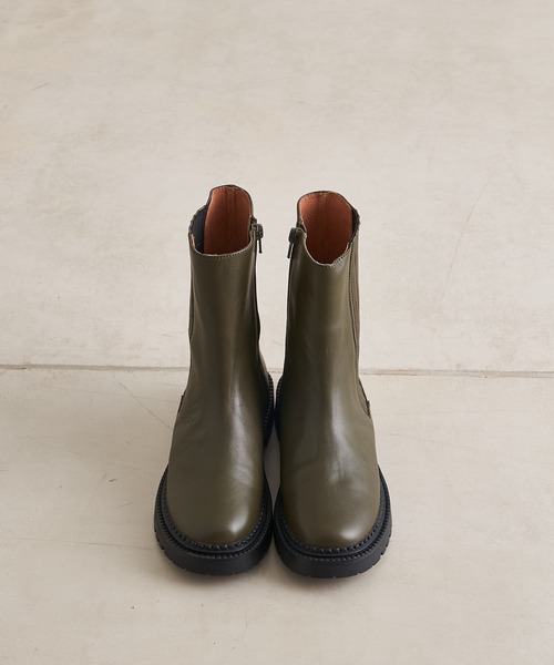 DouDou（ドゥドゥ）の「【新色追加】サイドゴアブーツ（ブーツ・レディース・ブラック/カーキ/ベージュ・M/L）」の8枚目の写真