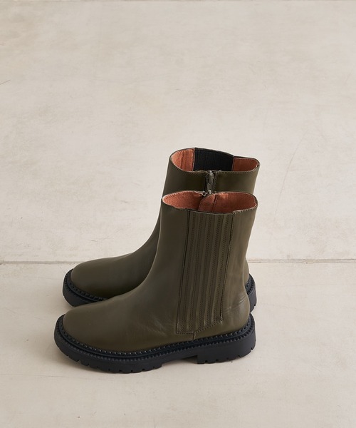 DouDou（ドゥドゥ）の「【新色追加】サイドゴアブーツ（ブーツ・レディース・ブラック/カーキ/ベージュ・M/L）」の18枚目の写真