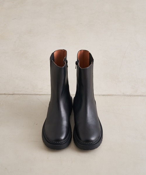 DouDou（ドゥドゥ）の「【新色追加】サイドゴアブーツ（ブーツ・レディース・ブラック/カーキ/ベージュ・M/L）」の14枚目の写真