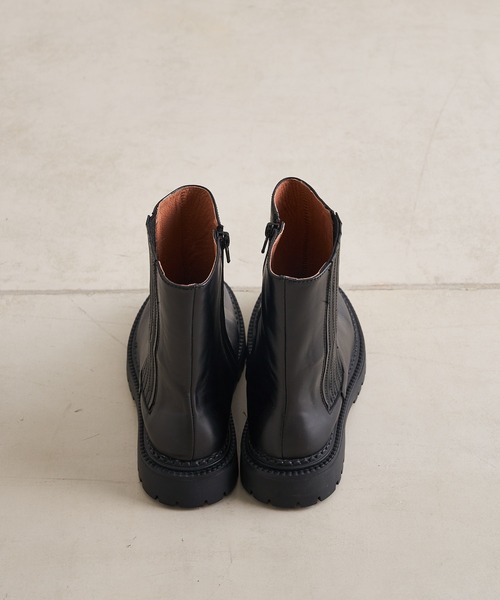 DouDou（ドゥドゥ）の「【新色追加】サイドゴアブーツ（ブーツ・レディース・ブラック/カーキ/ベージュ・M/L）」の10枚目の写真