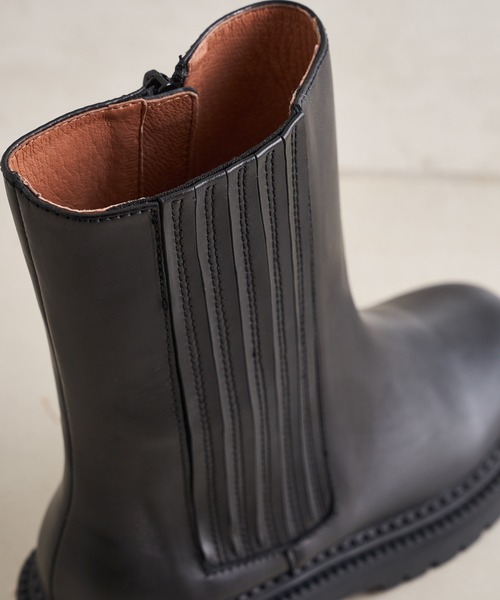DouDou（ドゥドゥ）の「【新色追加】サイドゴアブーツ（ブーツ・レディース・ブラック/カーキ/ベージュ・M/L）」の19枚目の写真
