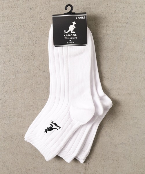 KANGOL(カンゴール)の「/KANGOL/ソリッドカラーワンポイントソックス(ソックス/靴下・メンズ・その他3/その他/その他1/ブラック系その他/ブラック/ブラック系その他2/その他2/ホワイト系その他/ホワイト系その他3/ホワイト/ブラック系その他3/ホワイト系その他2・MEDIUM)」の3枚目の写真