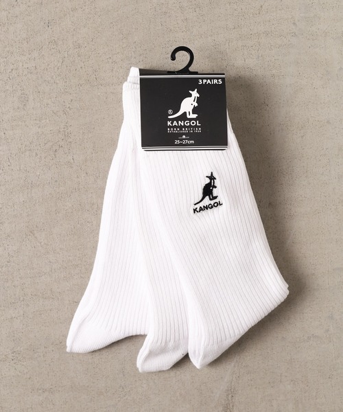 KANGOL(カンゴール)の「/KANGOL/ソリッドカラーワンポイントソックス(ソックス/靴下・メンズ・その他3/その他/その他1/ブラック系その他/ブラック/ブラック系その他2/その他2/ホワイト系その他/ホワイト系その他3/ホワイト/ブラック系その他3/ホワイト系その他2・MEDIUM)」の4枚目の写真