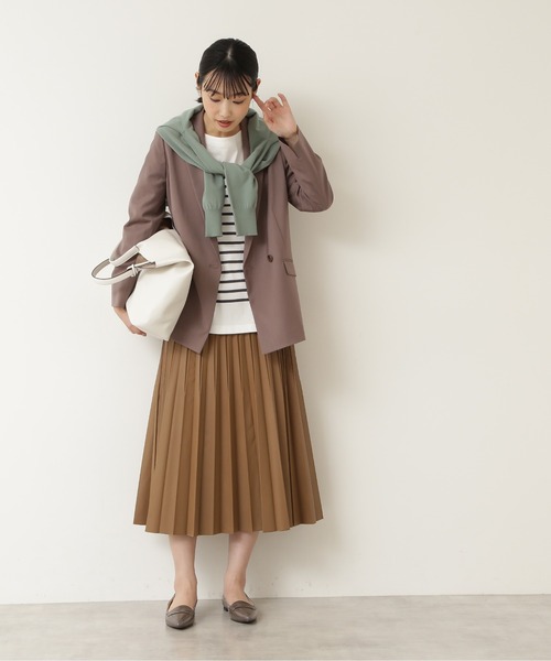 NATURAL BEAUTY BASIC（ナチュラルビューティーベーシック）の「ダブルテーラードジャケット/0171255812（テーラードジャケット・レディース・ネイビー/ブラウン/ブラウン系その他5・SMALL/MEDIUM）」の6枚目の写真