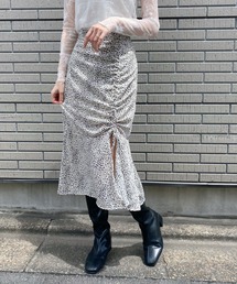 Loueme | ダルメシアン柄ドロストマーメイドスカート(スカート)