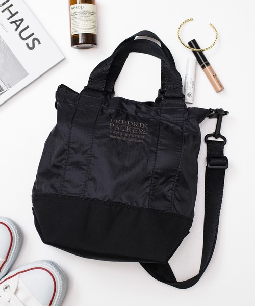 FREDRIK PACKERS(フレドリックパッカーズ)の「【FREDRIK PACKERS】MODULATION TOTE MINI 2WAYトートバッグ ショルダーバッグ フレドリックパッカーズ(ショルダーバッグ・レディース・ブラック/ベージュ/ブラック系その他・FREE)」の2枚目の写真