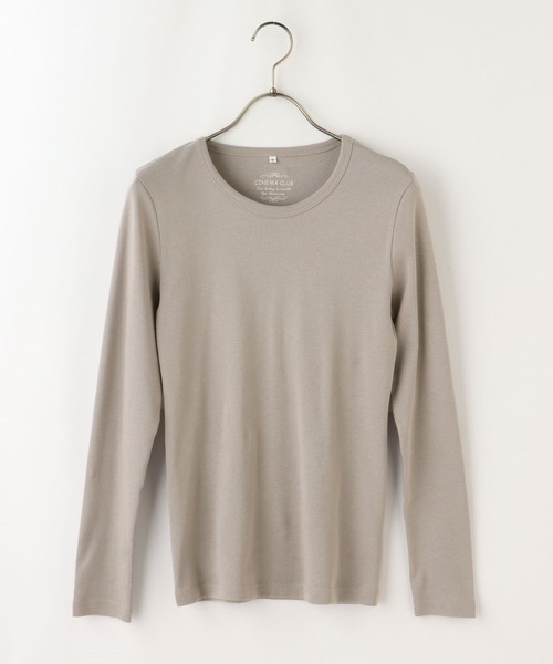 Honeys（ハニーズ）の「オーガニックＵネックＴ（Tシャツ/カットソー・レディース・ブルー系その他/ブラック/ボルドー/グレイッシュベージュ/ホワイト/ベージュ系その他・LL/M/L）」の18枚目の写真