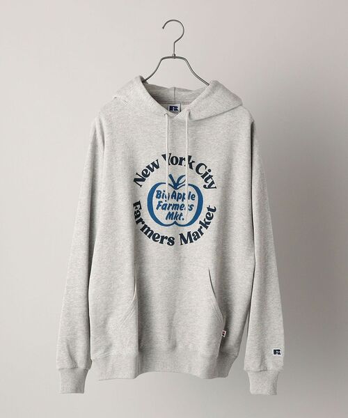Russell Athletic（ラッセルアスレティック）の「【WEB限定/SHIPS別注】RUSSELL ATHLETIC: ビッグシルエット プリント パーカー (トレーナー)（パーカー・メンズ・ライトグレー/ブラック/グレー・SMALL/MEDIUM/LARGE/X-LARGE）」の3枚目の写真