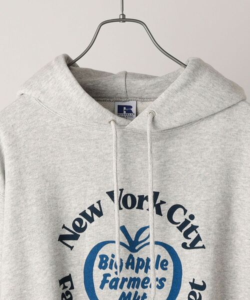 Russell Athletic（ラッセルアスレティック）の「【WEB限定/SHIPS別注】RUSSELL ATHLETIC: ビッグシルエット プリント パーカー (トレーナー)（パーカー・メンズ・ライトグレー/ブラック/グレー・SMALL/MEDIUM/LARGE/X-LARGE）」の18枚目の写真