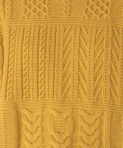 studio CLIP(スタディオクリップ)の「5ゲージハイネックパッチワークベスト(ベスト・レディース・マスタード/ネイビー/アイボリー・FREE)」の16枚目の写真