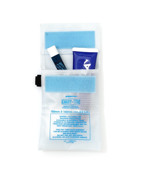 PENCO(ペンコ)の「penco ペンコ キャリータイトケース クリア S ミニポーチ カード 財布 小銭入れ(コインケース・メンズ・オレンジ/ライトブルー・FREE)」の13枚目の写真