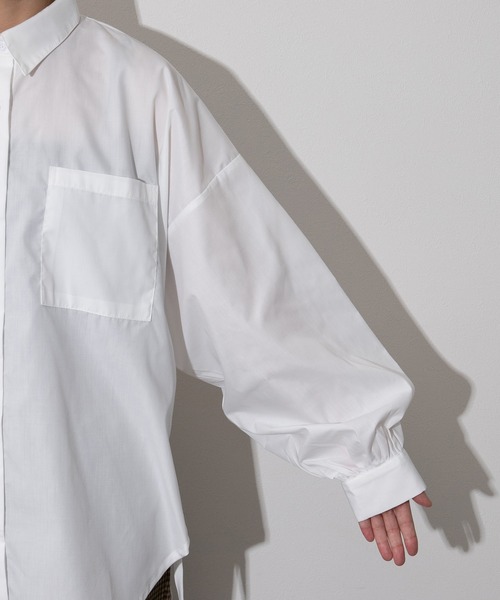 kutir（クティール）の「ドローコードシャツ（シャツ/ブラウス・レディース・マスタード/グレー/ホワイト・FREE）」の16枚目の写真