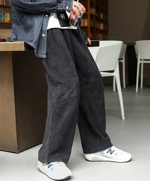 CORPUS TOKYO(コーパス トーキョー)の「Lazy Tokyo ワイドイージーコーデュロイパンツ(その他パンツ・メンズ・ブルー/カーキ/ベージュ/ブラック・3/4/2/1)」の16枚目の写真
