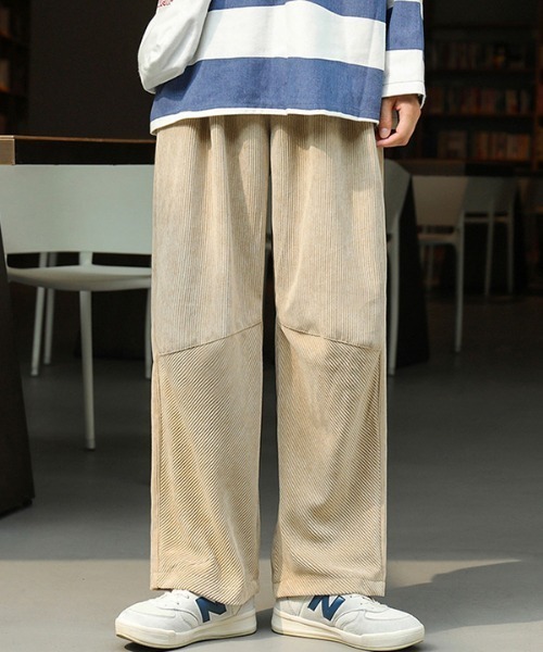 CORPUS TOKYO(コーパス トーキョー)の「Lazy Tokyo ワイドイージーコーデュロイパンツ(その他パンツ・メンズ・ブルー/カーキ/ベージュ/ブラック・3/4/2/1)」の12枚目の写真