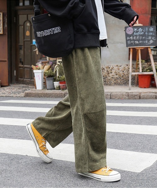 CORPUS TOKYO(コーパス トーキョー)の「Lazy Tokyo ワイドイージーコーデュロイパンツ(その他パンツ・メンズ・ブルー/カーキ/ベージュ/ブラック・3/4/2/1)」の8枚目の写真