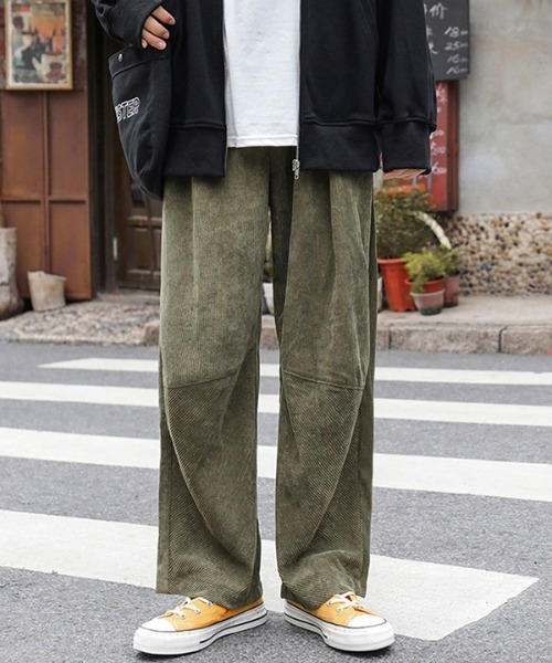 CORPUS TOKYO(コーパス トーキョー)の「Lazy Tokyo ワイドイージーコーデュロイパンツ(その他パンツ・メンズ・ブルー/カーキ/ベージュ/ブラック・3/4/2/1)」の19枚目の写真
