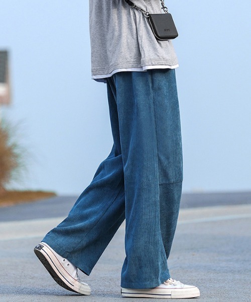 CORPUS TOKYO(コーパス トーキョー)の「Lazy Tokyo ワイドイージーコーデュロイパンツ(その他パンツ・メンズ・ブルー/カーキ/ベージュ/ブラック・3/4/2/1)」の11枚目の写真