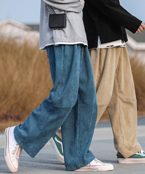 CORPUS TOKYO(コーパス トーキョー)の「Lazy Tokyo ワイドイージーコーデュロイパンツ(その他パンツ・メンズ・ブルー/カーキ/ベージュ/ブラック・3/4/2/1)」の20枚目の写真