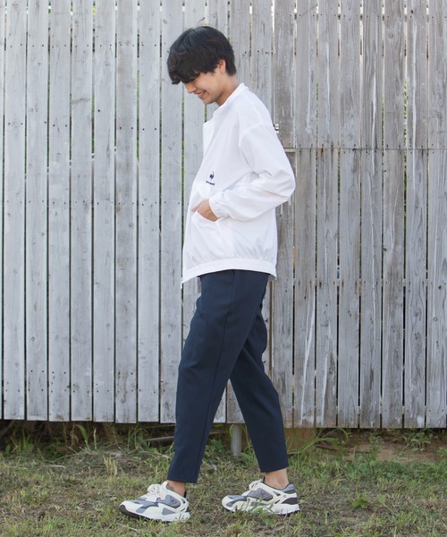 le coq sportif(ルコックスポルティフ)の「ソロテックスウインドジャケット(裏メッシュ) ウェア ウインドブレーカー ウィンドブレーカー トレーニング トレーニングウェア スポーツウェア(ジャージ・メンズ・ブラック/ホワイト/ネイビー・L/XL/XXL/S/M)」の11枚目の写真