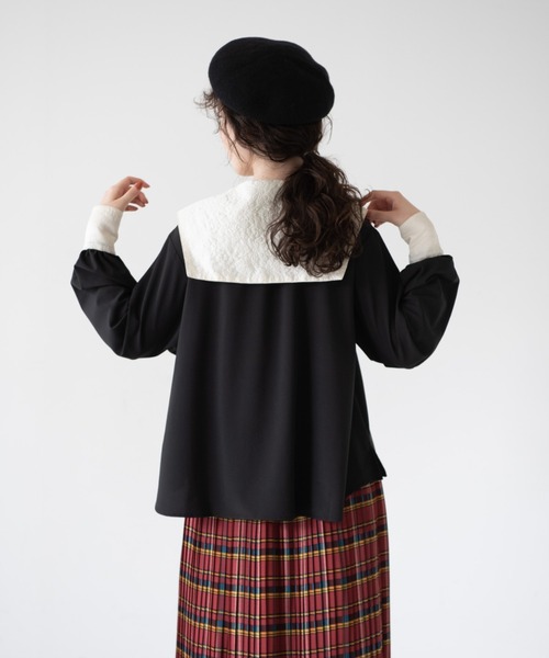 square sailor collar blouse/スクエアセーラーカラーブラウス
