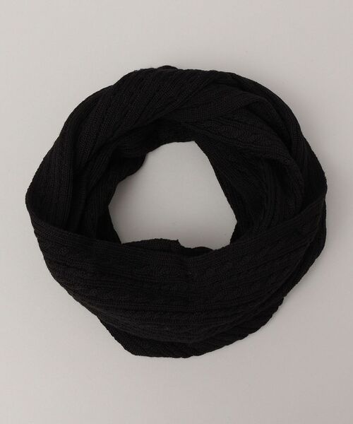 SHIPS（シップス）の「SHIPS: アランニット スヌード（ネックウォーマー/スヌード・メンズ・ブラック/ベージュ/グリーン/グレー・ONE SIZE）」の6枚目の写真