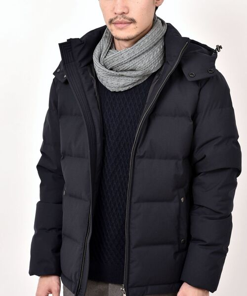 SHIPS（シップス）の「SHIPS: アランニット スヌード（ネックウォーマー/スヌード・メンズ・ブラック/ベージュ/グリーン/グレー・ONE SIZE）」の12枚目の写真